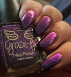 Summer Night - purple - blue - pink colour shifting shimmer with chameleon flakes