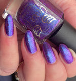 Summer Night - purple - blue - pink colour shifting shimmer with chameleon flakes