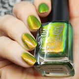 Turning Leaves - super shifter that transforms from yellow-gold, chartreuse, bright light green, and kelly green