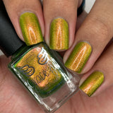 Turning Leaves - super shifter that transforms from yellow-gold, chartreuse, bright light green, and kelly green