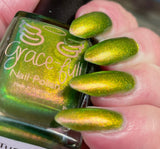 Turning Leaves - super shifter that transforms from yellow-gold, chartreuse, bright light green, and kelly green