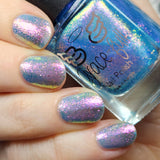 Follow the Star - a light blue with pink and gold shimmer that shifts colours in different lighting