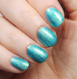 Coastal Christmas- pretty blue/green aurora shimmer