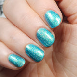 Coastal Christmas- pretty blue/green aurora shimmer