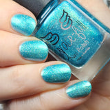 Coastal Christmas- pretty blue/green aurora shimmer