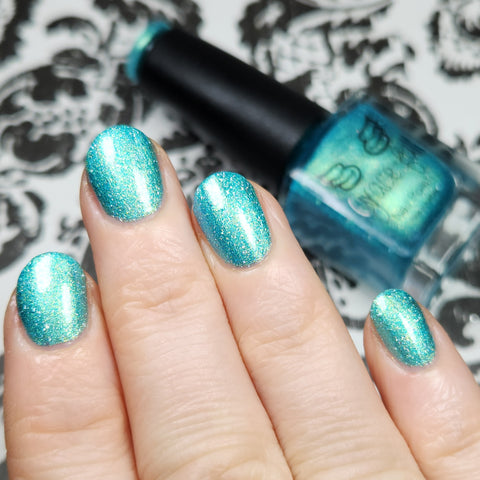 Coastal Christmas- pretty blue/green aurora shimmer