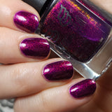 We Three Kings - a purple base with Aurora shimmer that gives a nice deep pink finish