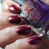 We Three Kings - a purple base with Aurora shimmer that gives a nice deep pink finish