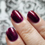 We Three Kings - a purple base with Aurora shimmer that gives a nice deep pink finish