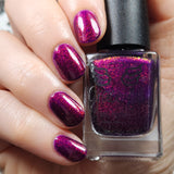 We Three Kings - a purple base with Aurora shimmer that gives a nice deep pink finish