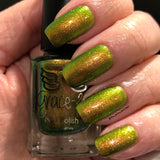 Turning Leaves - super shifter that transforms from yellow-gold, chartreuse, bright light green, and kelly green