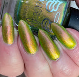 Turning Leaves - super shifter that transforms from yellow-gold, chartreuse, bright light green, and kelly green