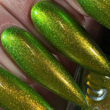 Turning Leaves - super shifter that transforms from yellow-gold, chartreuse, bright light green, and kelly green