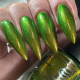 Turning Leaves - super shifter that transforms from yellow-gold, chartreuse, bright light green, and kelly green