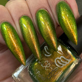 Turning Leaves - super shifter that transforms from yellow-gold, chartreuse, bright light green, and kelly green