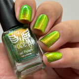 Turning Leaves - super shifter that transforms from yellow-gold, chartreuse, bright light green, and kelly green