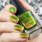 Turning Leaves - super shifter that transforms from yellow-gold, chartreuse, bright light green, and kelly green