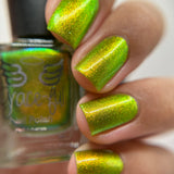 Turning Leaves - super shifter that transforms from yellow-gold, chartreuse, bright light green, and kelly green