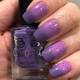 Sweet Dreams - Is a soft thermal in periwinkle - mauve - pink. It deliberately doesn’t have a strong colour change as I wanted it to have a soft and relaxing look. It has ultra chrome chameleon flakes