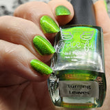 Turning Leaves - super shifter that transforms from yellow-gold, chartreuse, bright light green, and kelly green