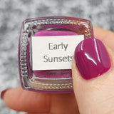 Early Sunsets - a dark fuchsia creme