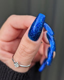 Sapphire Icicles - sapphire blue base with sparkly holographic micro flakes