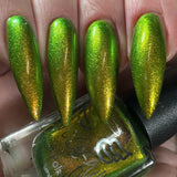 Turning Leaves - super shifter that transforms from yellow-gold, chartreuse, bright light green, and kelly green