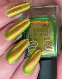 Turning Leaves - super shifter that transforms from yellow-gold, chartreuse, bright light green, and kelly green