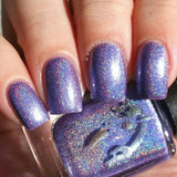 Amethyst the Unicorn - mid pastel purple holo