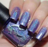 Amethyst the Unicorn - mid pastel purple holo