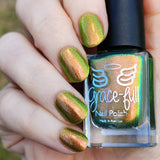 Turning Leaves - super shifter that transforms from yellow-gold, chartreuse, bright light green, and kelly green