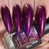 We Three Kings - a purple base with Aurora shimmer that gives a nice deep pink finish