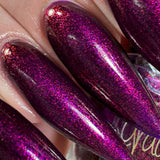 We Three Kings - a purple base with Aurora shimmer that gives a nice deep pink finish