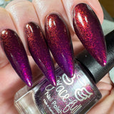 We Three Kings - a purple base with Aurora shimmer that gives a nice deep pink finish