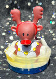 Christmas Rubber Duckies in a soap pond 24