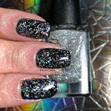 Star Dust - topper with micro holo mini flakes