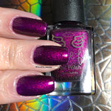 We Three Kings - a purple base with Aurora shimmer that gives a nice deep pink finish