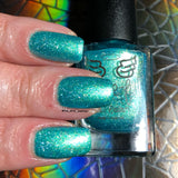 Coastal Christmas- pretty blue/green aurora shimmer