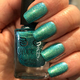 Coastal Christmas- pretty blue/green aurora shimmer