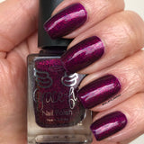 We Three Kings - a purple base with Aurora shimmer that gives a nice deep pink finish