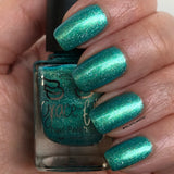 Coastal Christmas- pretty blue/green aurora shimmer