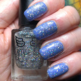 Star Dust - topper with micro holo mini flakes