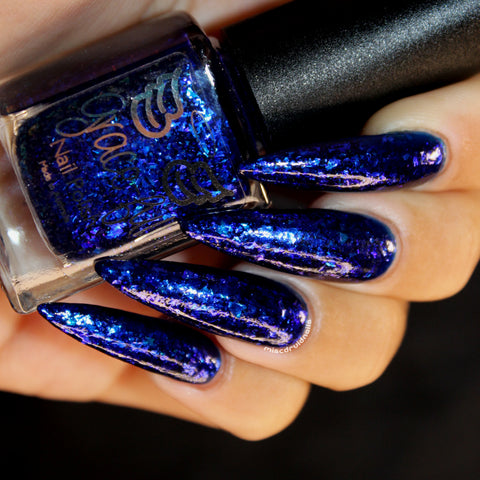 Rewind PPU- Walking in Wonderland -  A deep blue jelly base with blue crystal colour shifting flakes.
