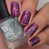 Star Dust - topper with micro holo mini flakes