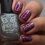 Star Dust - topper with micro holo mini flakes