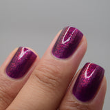 We Three Kings - a purple base with Aurora shimmer that gives a nice deep pink finish