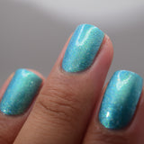 Coastal Christmas- pretty blue/green aurora shimmer