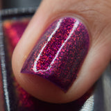 We Three Kings - a purple base with Aurora shimmer that gives a nice deep pink finish