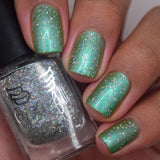 Star Dust - topper with micro holo mini flakes