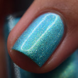 Coastal Christmas- pretty blue/green aurora shimmer